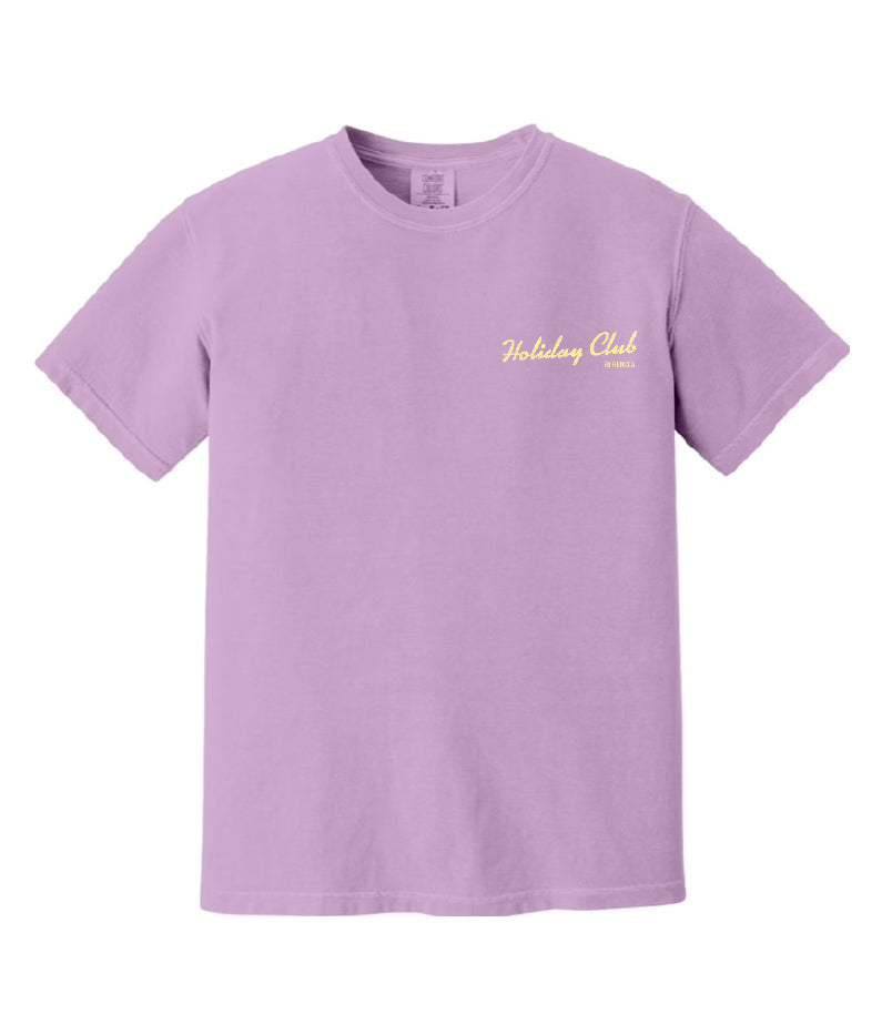Holiday Club by hencla t-shirt - Orchid *Pre-order for early Oct delivery*