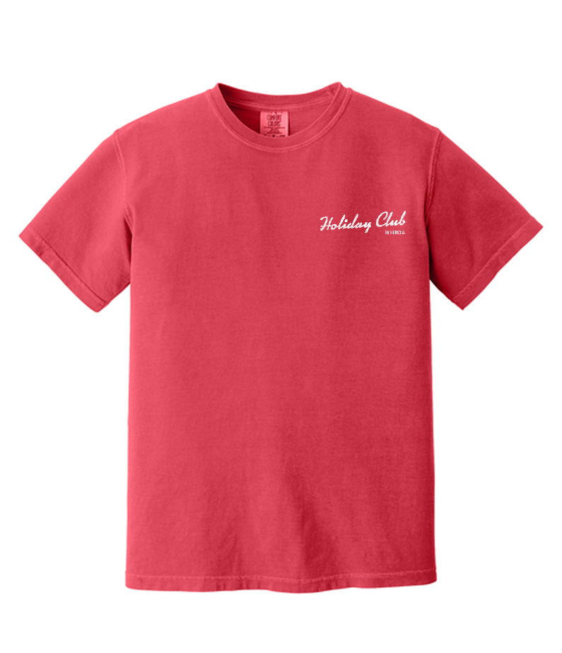 Holiday Club by hencla t-shirt - Paprika