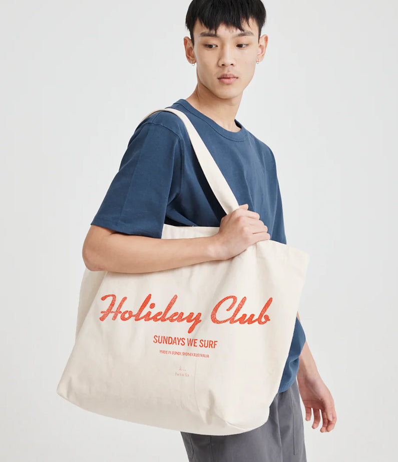 Holiday Club by hencla tote / beach bag – Red