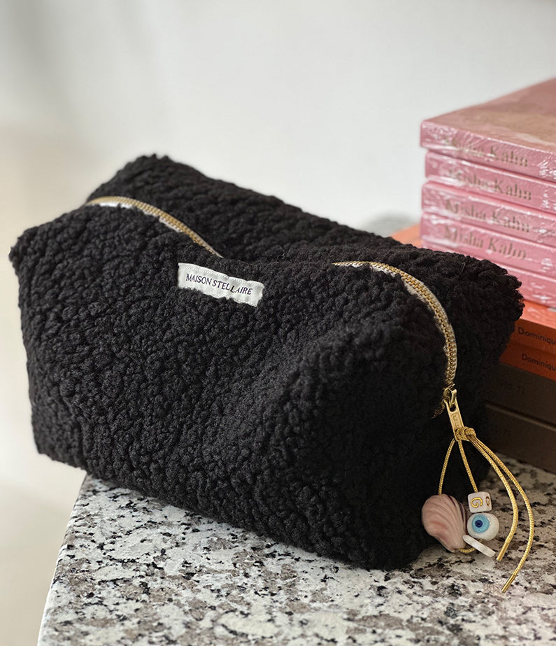 maison stellaire teddy pouch - black
