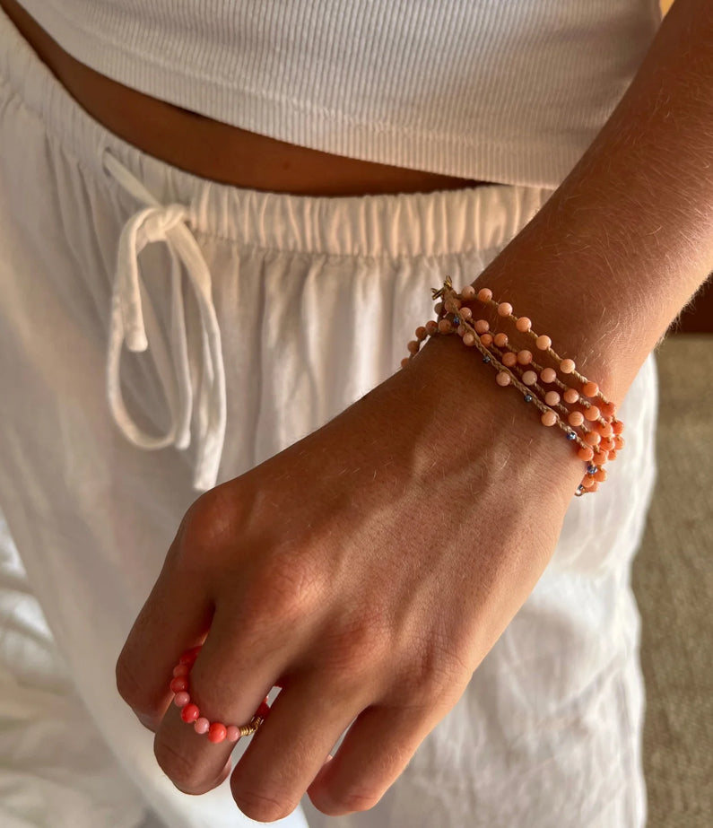Athena + Co Pipi Coral Bracelet Shell