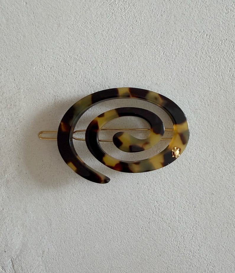 Turtle Story Spiral Clip Small - Dark Tokyo