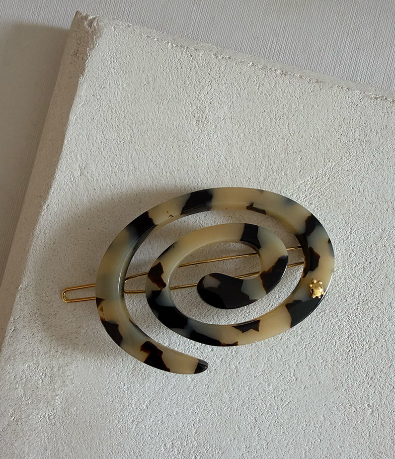 Turtle Story Spiral Clip Small - Light Tokyo
