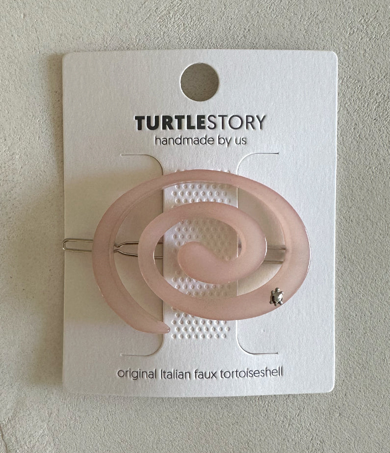 Turtle Story Spiral Clip Small - Strawberry Shake