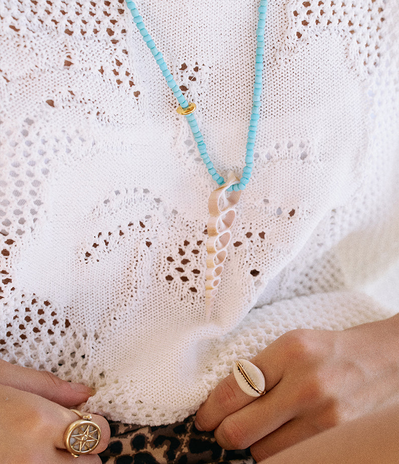 necklace no.6 - sliced spiral in the med