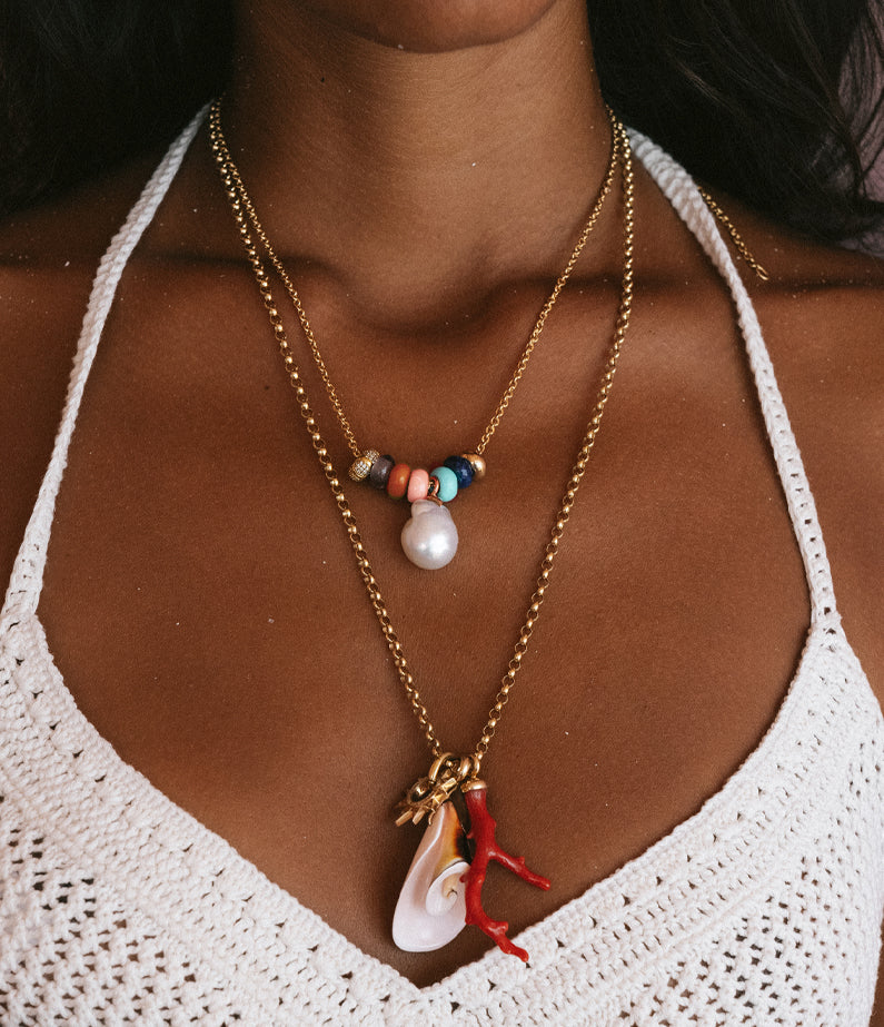 Monika Ruggerino x hencla Summer Beads | Hand Carved Gemstones