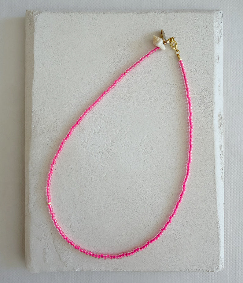 superfine necklace - pink lemonade